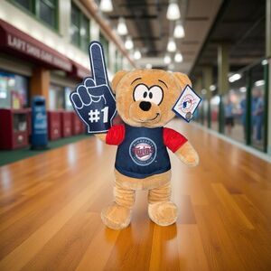 NWT Good Stuff MN Twins Bear MLB Baseball Plush Stuffed Animal 12”